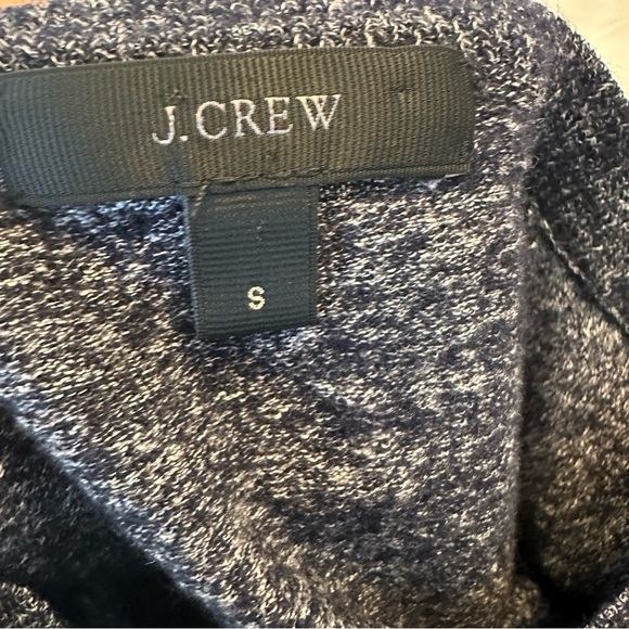 J Crew Sweater Womens S Blue Long Sleeve VNeck Merino Wool Linen Lightweight (O - Picture 8 of 11